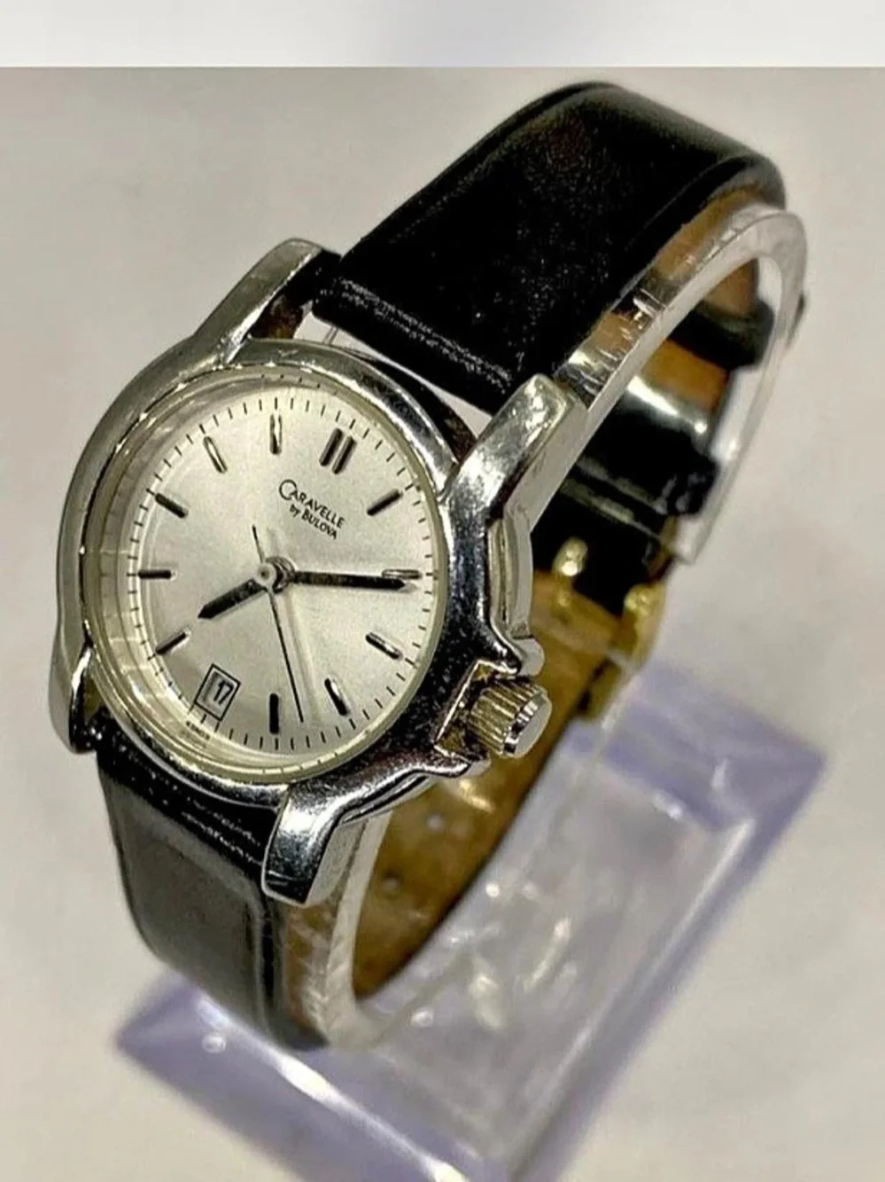 *** Caravelle “ by Bulova Analog Watch Black *^* Silverwear *^*